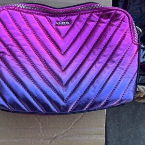 Aldo Vibrant Metallic Quilted Crossbody
